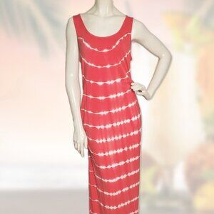 NWT Pink Printed Sleeveless Knit Striped Isabel Maternity Dress -  Womens Size S